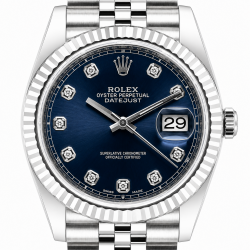 Rolex Datejust 41MM Factory Blue Diamond Dial 126334 Watch